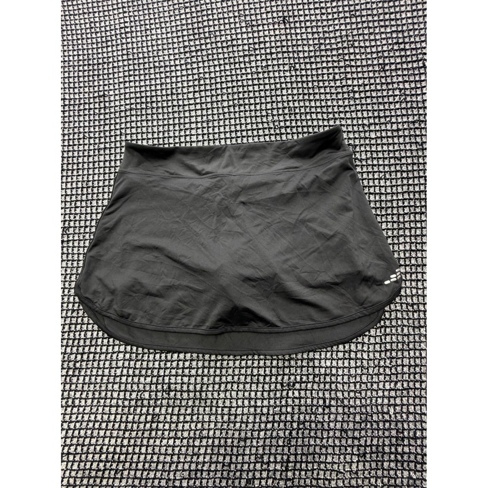 BCG Athletic Skort Women Large Black Stretch Performance Mini Skirt